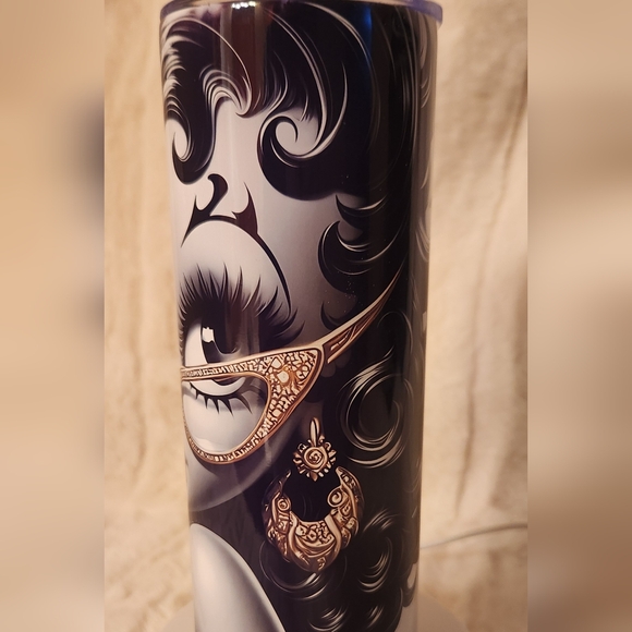 Chic Betty Boop Black and White Tumbler with Glamorous Design.  NWT - Picture 7 of 9